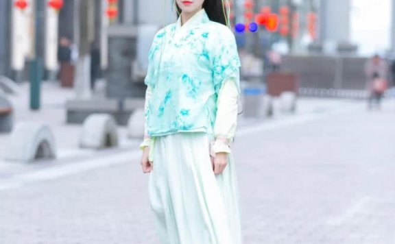成都美女街拍 汉服出街好看到爆炸!