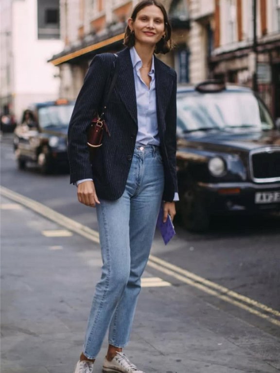 开春对衬衫念念不忘？看欧美街拍西装玩转混搭风，气质满满