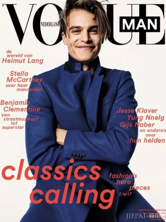 新超模二代来袭,靠关系登国际男士版Vogue封面