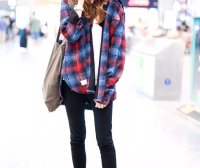 杨幂休闲街头,江疏影清新少女!衬衫能穿出这么多花样?