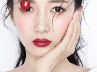 江疏影“樱桃妆”引围观,颜值好怎么都漂亮