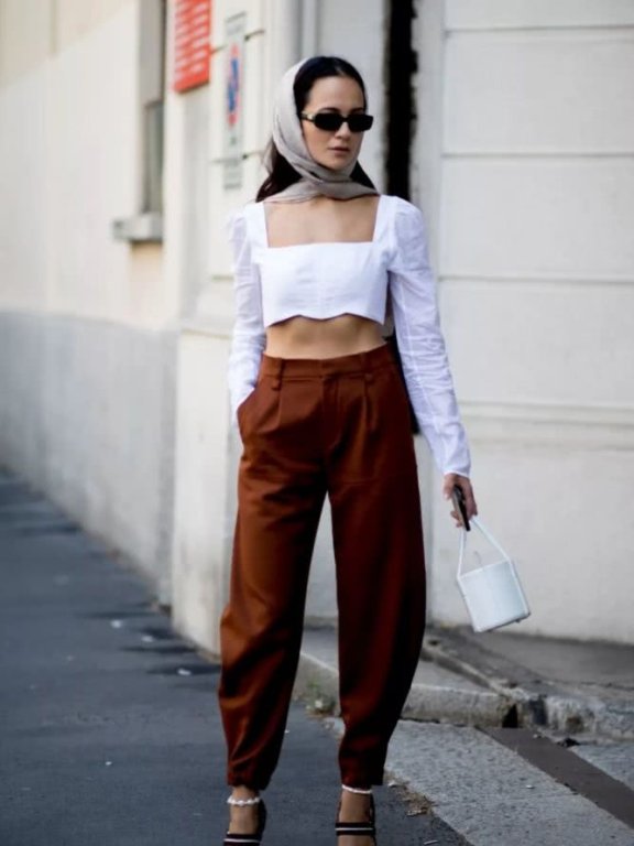 衬衫这样穿,显瘦又好看