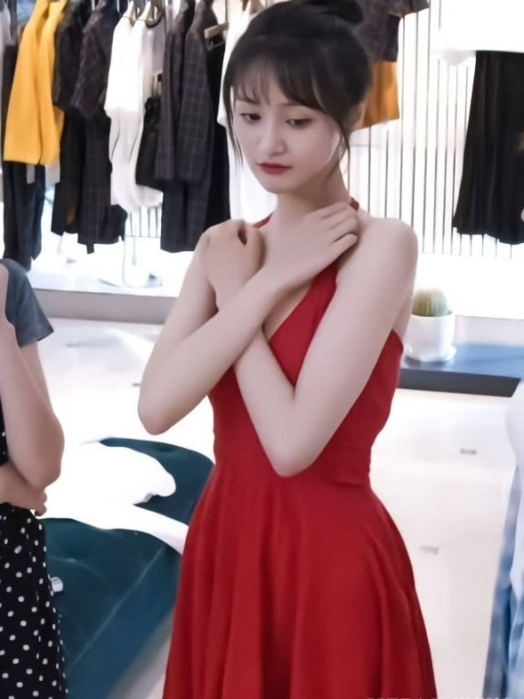 看了郑爽穿红裙子终于明白,这才是颜值巅峰!