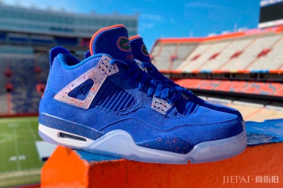 蓝色短吻鳄!弗罗里达短吻鳄队专属 Air Jordan 4!