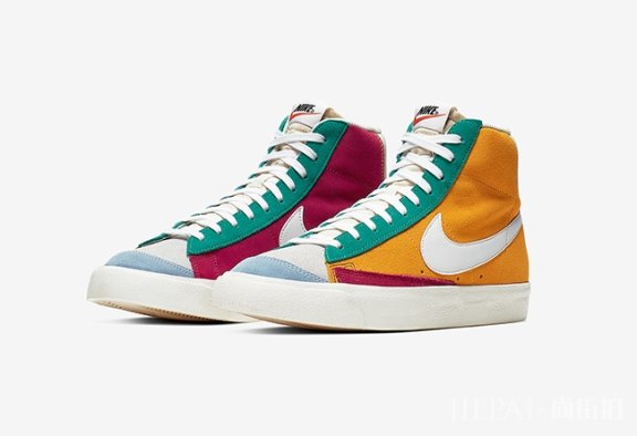 高冲击色彩对撞!这款Nike Blazer Mid有点意思!
