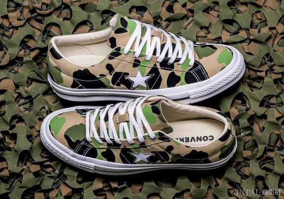 神似BAPE®联乘?Converse平价版丛林迷彩已上架!