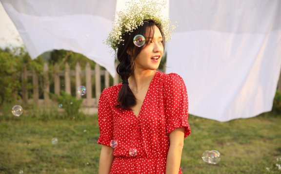 傅晶森系写真 “少女感”满屏