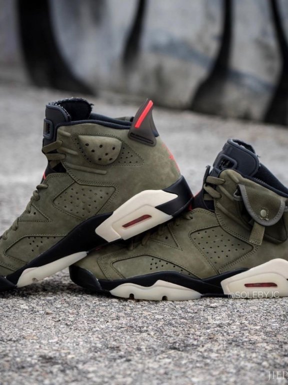 离发售不远了?Travis Scott x Air Jordan 6联乘全貌细节大赏!