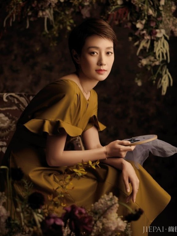 马伊琍穿“芭蕉裙”花房刺绣，瞬间美回紫薇