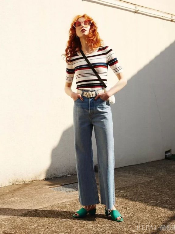 条纹衣服怎么穿?学我们这样穿,让你变瘦变美变女神