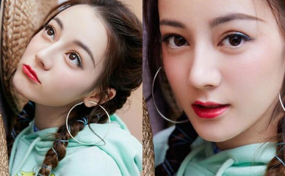 热巴、Yamy画的彩虹眼线真的美上天际