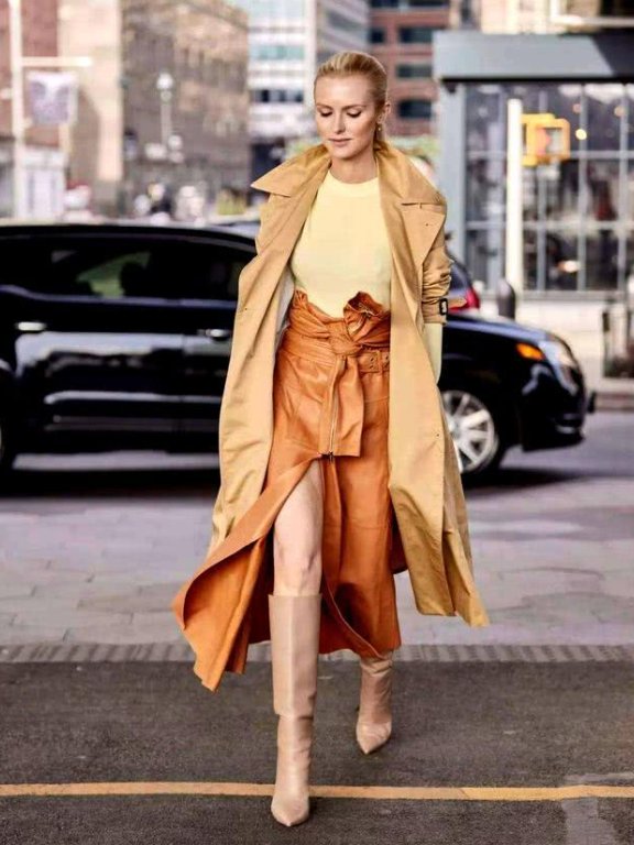 秋季风衣想穿出高级感？学街拍潮人这4招搭配，让你气质优美