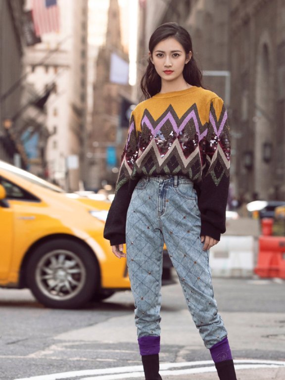 陈钰琪纽约时尚街拍图片