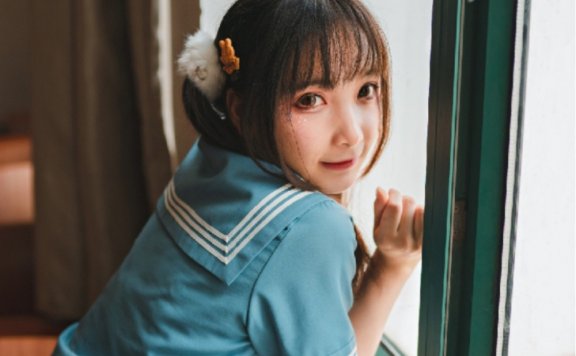 双马尾发型美女JK制服白丝美腿短裙极致诱惑写真