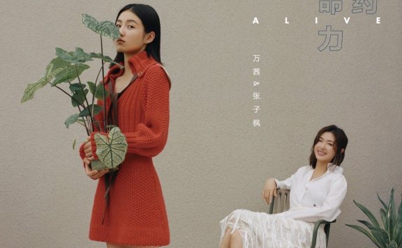 张子枫万茜合体杂志封面写真图片