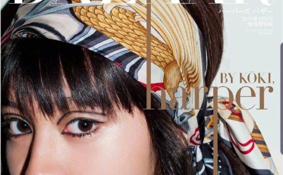 木村光希复古造型有特色,日系女孩天生温柔脸戴头巾太有味道