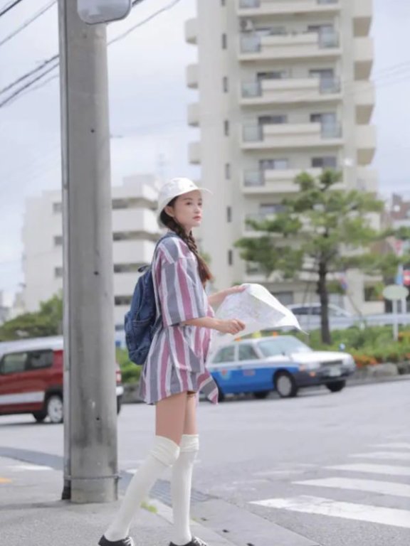 林小宅白袜都能穿成堆堆袜,上身效果太美了