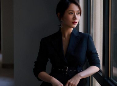 海清还是短发时更精神点,这款波波头造型,看着却显老