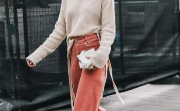 穿针织衫＋阔腿裤舒适显瘦又气质
