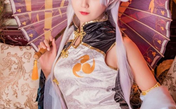 银发二次元小姐姐cosplay妩媚妖气性感诱人图片