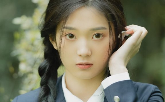 内地新生代女演员张可艾麻花辫日杂风JK制服清新图片写真