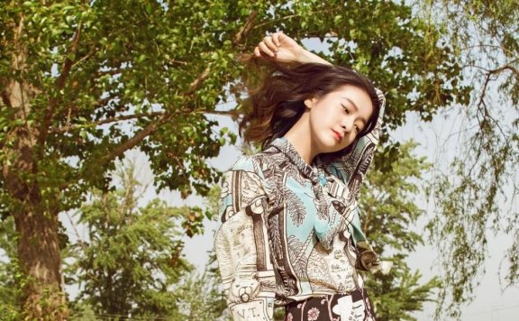 氧气美女张雪迎清新风户外唯美图片写真