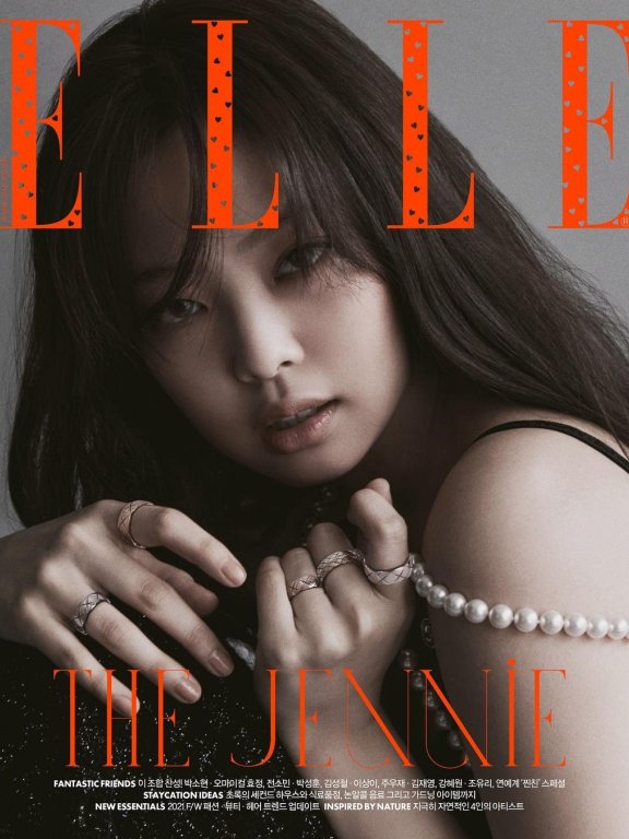 Jennie再次登韩版《Elle》,这次的发型可爱性感太撩人