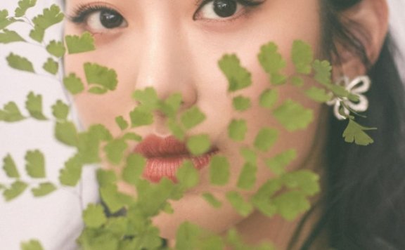 杨采钰淡黄色长裙法式风格魅力写真合集