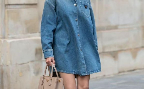 牛仔衬衫单穿叠穿都出彩,冬天就该有这样时髦百搭的单品