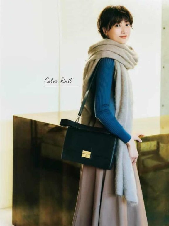 日本杂志短发模特“华丽穿搭”，学习优雅着装搭配