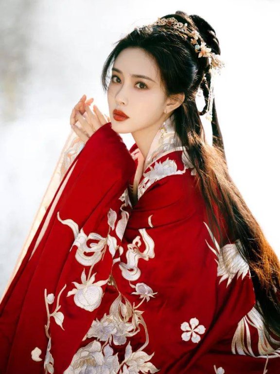 孟子义发古装红衣写真!美到令人窒息