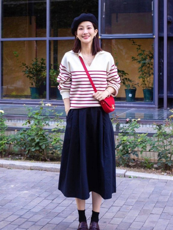 杭州街拍:满大街都在穿”淑女鞋”,舒适百搭还时尚