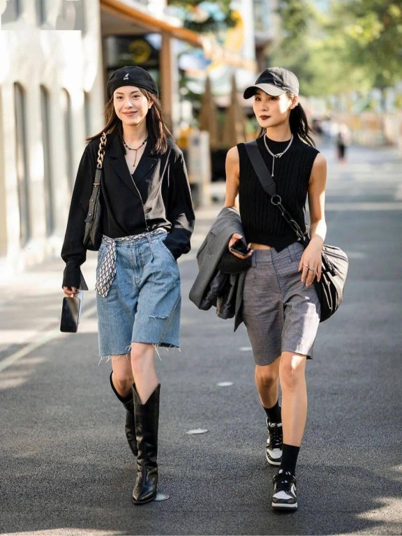 看成都街拍发现:黑白灰才是永不过时的经典色