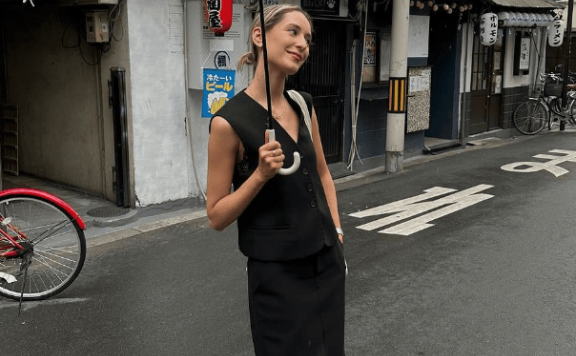 澳洲时尚博主Jessalizzi:浅色系基础穿搭的法式浪漫风情