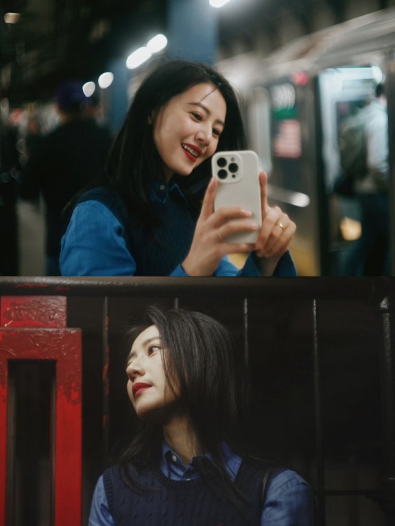 高圆圆纽约街头随拍? 大气知性美,美人依旧