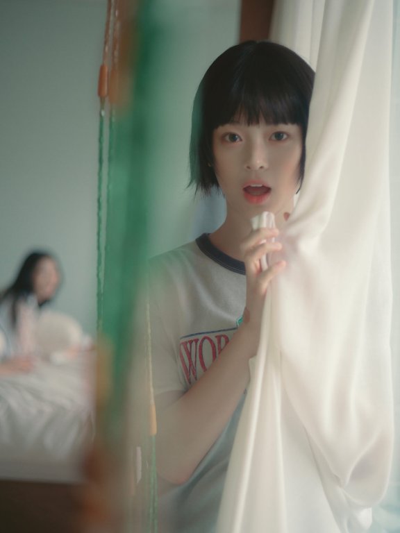 Hanni俏皮又有少年感的波波头新造型,引发了一波短发潮
