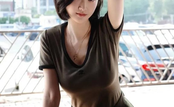 景甜短发白T也能穿出女人味,人间水蜜桃果然不是白叫