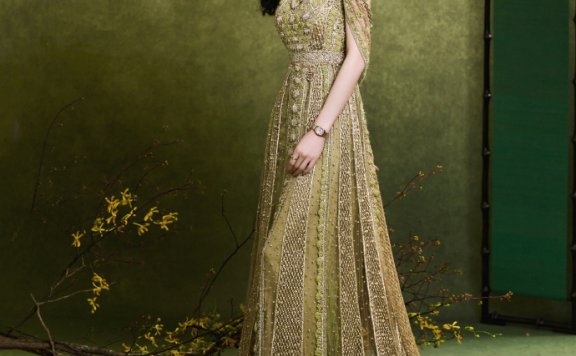 刘诗诗东方淮竹绿写真 清雅迷人