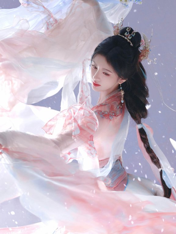 鞠婧祎壁纸天宫仙女造型,太美啦