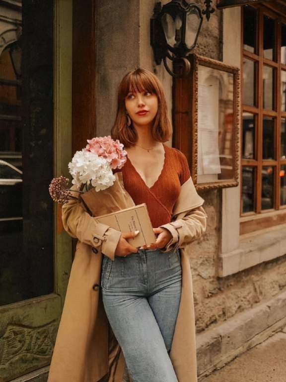 ins时尚博主Audrey Rivet的时尚哲学：复古色系打造秋冬温暖造型