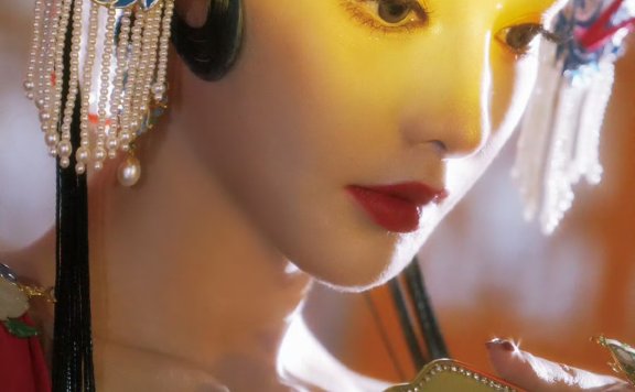 彭小冉芭莎非遗之夜造型 京剧妆容美到发光