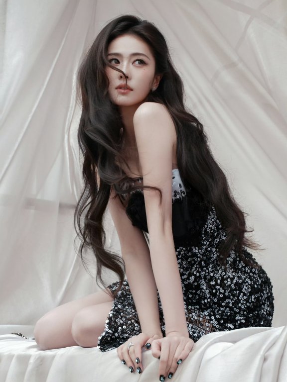 白鹿身穿Ulyana Sergeenko 2025春夏高定亮相星光大赏