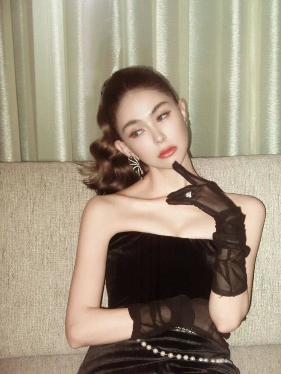 昆凌的复古风美照,她也太美了