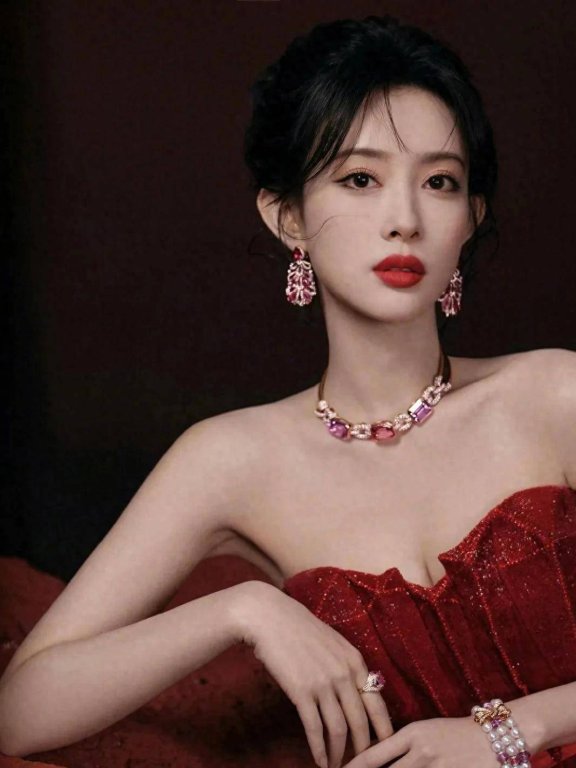 孟子义红裙写真刷屏,这组照片到底凭什么让人一眼记住?
